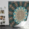 Oriental Mandala Ornament Pattern Shower Curtain