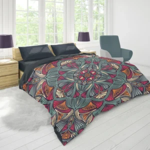 Ornamental Floral Ethnic Mandala Duvet Cover 1