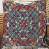 Ornamental Floral Ethnic Mandala Quilt Blanket