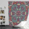 Ornamental Floral Ethnic Mandala Shower Curtain