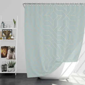 Osborne & Little Hexagon Pattern Shower Curtain