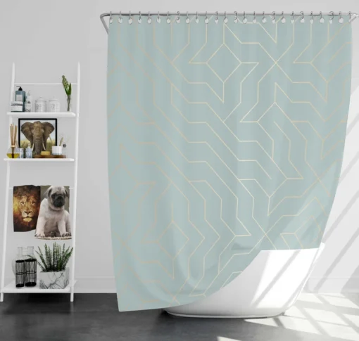 Osborne & Little Hexagon Pattern Shower Curtain