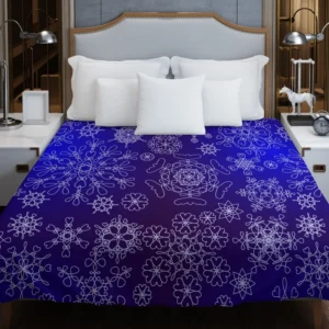 Outlined Ornamental 3D Pattern Duvet Cover