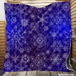 Outlined Ornamental 3D Pattern Quilt Blanket