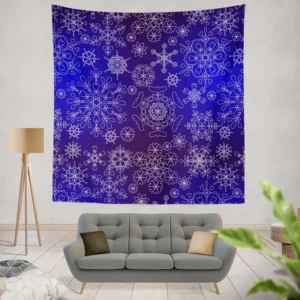 Outlined Ornamental 3D Pattern Wall Tapestry