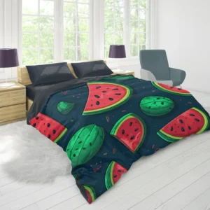 Painted Mini Love Watermelon Duvet Cover 1