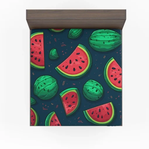 Painted Mini Love Watermelon Fitted Sheet