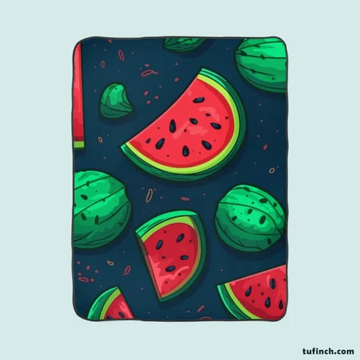 Painted Mini Love Watermelon Fleece Blanket 1