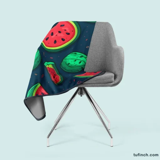 Painted Mini Love Watermelon Fleece Blanket 2