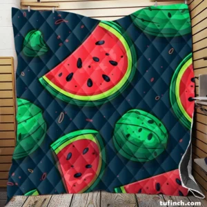 Painted Mini Love Watermelon Quilt Blanket