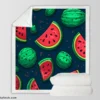 Painted Mini Love Watermelon Sherpa Fleece Blanket