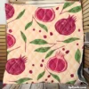 Painted Pomegranate Fruit Design Quilt Blanket