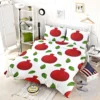 Painted Red Pomegranate Design Bedding Set