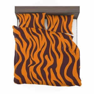 Painted Tiger Stripes Pattern Bedding Set 1