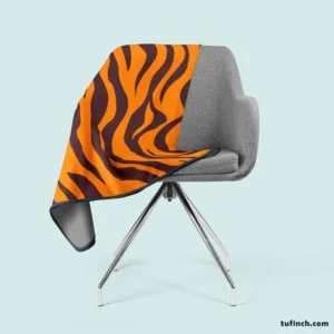 Painted Tiger Stripes Pattern Fleece Blanket 2