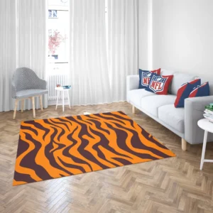 Painted Tiger Stripes Pattern Rug 2