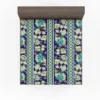 Paisley Border Floral Design Fitted Sheet