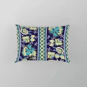 Paisley Border Floral Design Pillow Case