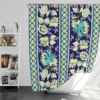 Paisley Border Floral Design Shower Curtain