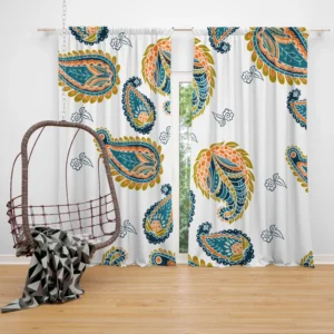 Paisley Ethnic Design Curtain