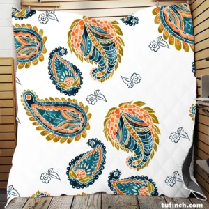 Paisley Ethnic Design Quilt Blanket