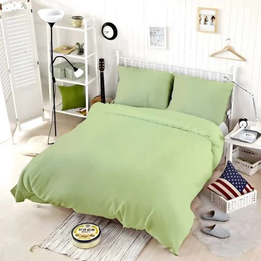 Pale Green Color Bedding Set