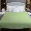 Pale Green Color Duvet Cover