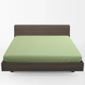 Pale Green Color Fitted Sheet 1