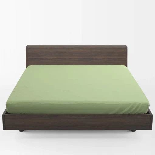 Pale Green Color Fitted Sheet 1