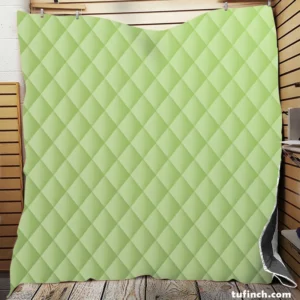 Pale Green Color Quilt Blanket