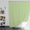 Pale Green Color Shower Curtain