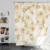 Pale Pink Flowers Spring Design Shower Curtain