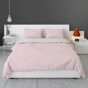 Pale Pink Solid Color Bedding Set 1