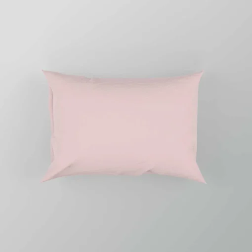 Pale Pink Solid Color Pillow Case