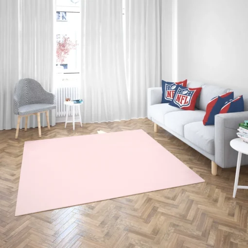 Pale Pink Solid Color Rug 2