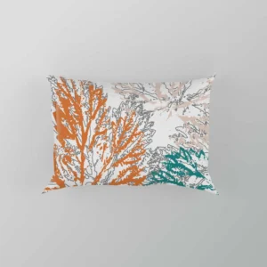 Pastel Color Maple Leaves Pillow Case