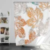 Pastel Color Maple Leaves Shower Curtain