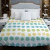 Pastel Color Yellow Blue Green Polka Pattern Duvet Cover