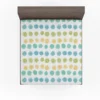 Pastel Color Yellow Blue Green Polka Pattern Fitted Sheet