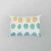 Pastel Color Yellow Blue Green Polka Pattern Pillow Case