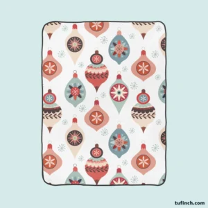 Pastel Decorative Ball Pattern Fleece Blanket 1