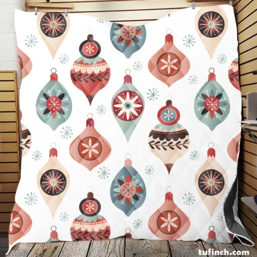 Pastel Decorative Ball Pattern Quilt Blanket