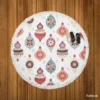 Pastel Decorative Ball Pattern Round Beach Towel