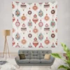 Pastel Decorative Ball Pattern Wall Tapestry