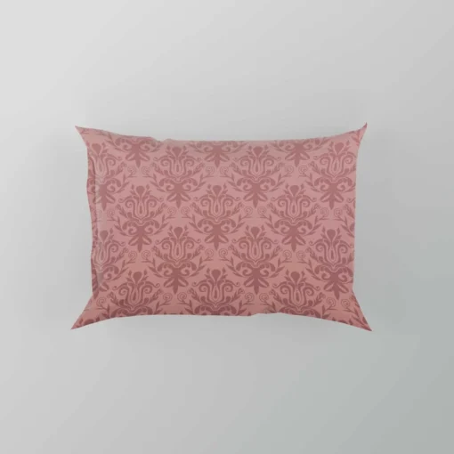 Pastel Peach Damask Vector Pillow Case