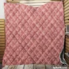 Pastel Peach Damask Vector Quilt Blanket