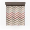 Pastel Pink Zigzag Chevron Fitted Sheet