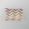 Pastel Pink Zigzag Chevron Pillow Case