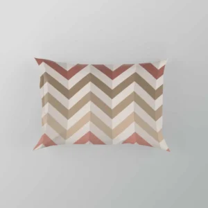 Pastel Pink Zigzag Chevron Pillow Case