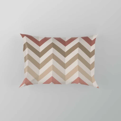 Pastel Pink Zigzag Chevron Pillow Case